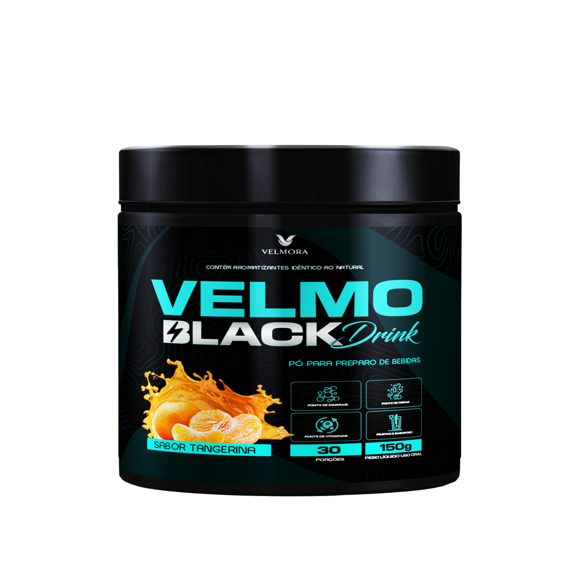 Velmo Black Drink — sabor Tangerina